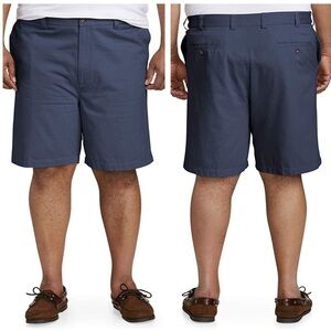 NEW Amazon Essentials men's navy flat front shorts